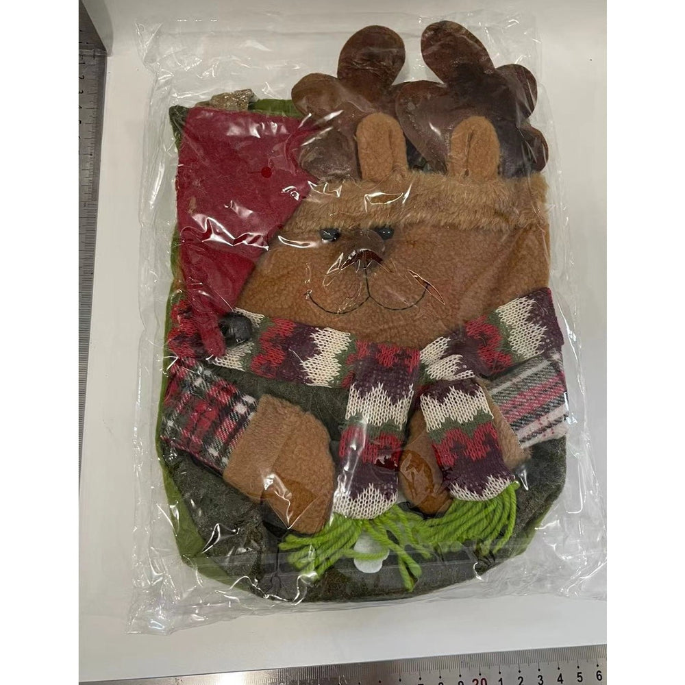 Geanta pentru Cadouri de Craciun, Model Ren, Decoratiune Sarbatori, 46x23x2 cm, Multicolor