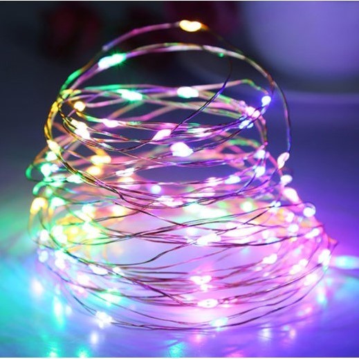 Instalatie Craciun, 10 metri, 100 LED-uri, multicolor RGB, sincronizare muzica, telecomanda 12 de functii, USB, fir cupru, liniar, interior/exterior