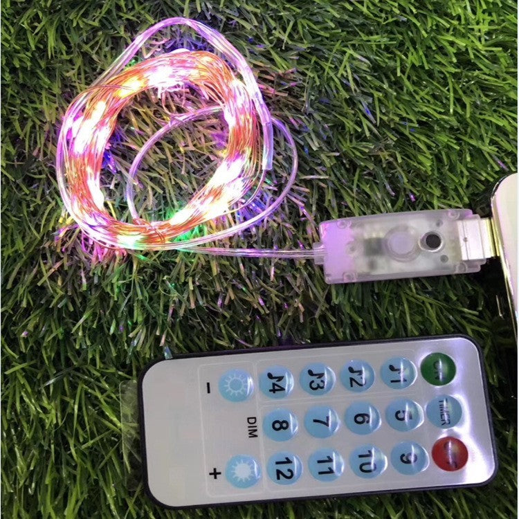 Instalatie Craciun, 15 metri, 150 LED-uri, multicolor RGB, sincronizare muzica, telecomanda 8 functii, USB, fir cupru, liniar, interior/exterior