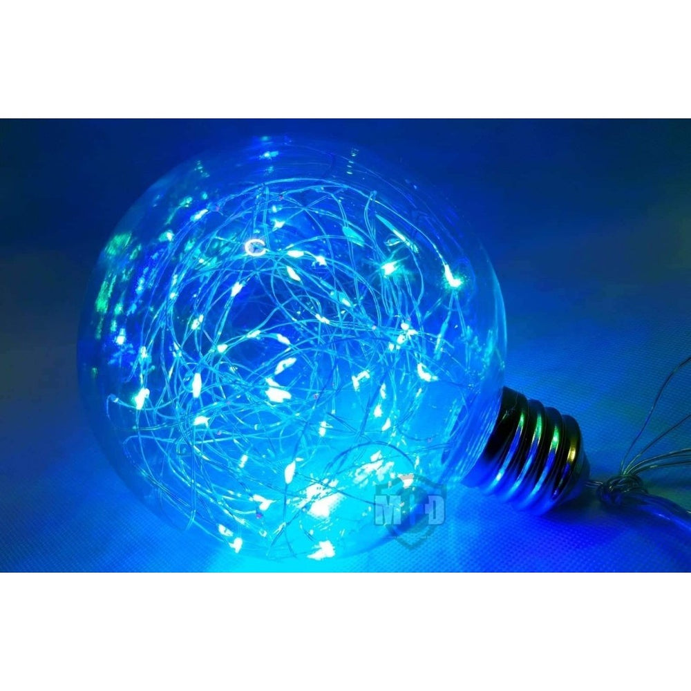 Instalatie Craciun, 40 m, 400 Led-uri, Liniara, Albastru, 8 jocuri de lumini, Transformator, Interconectabila, Prelungitor 3 m inclus, Fir Cupru