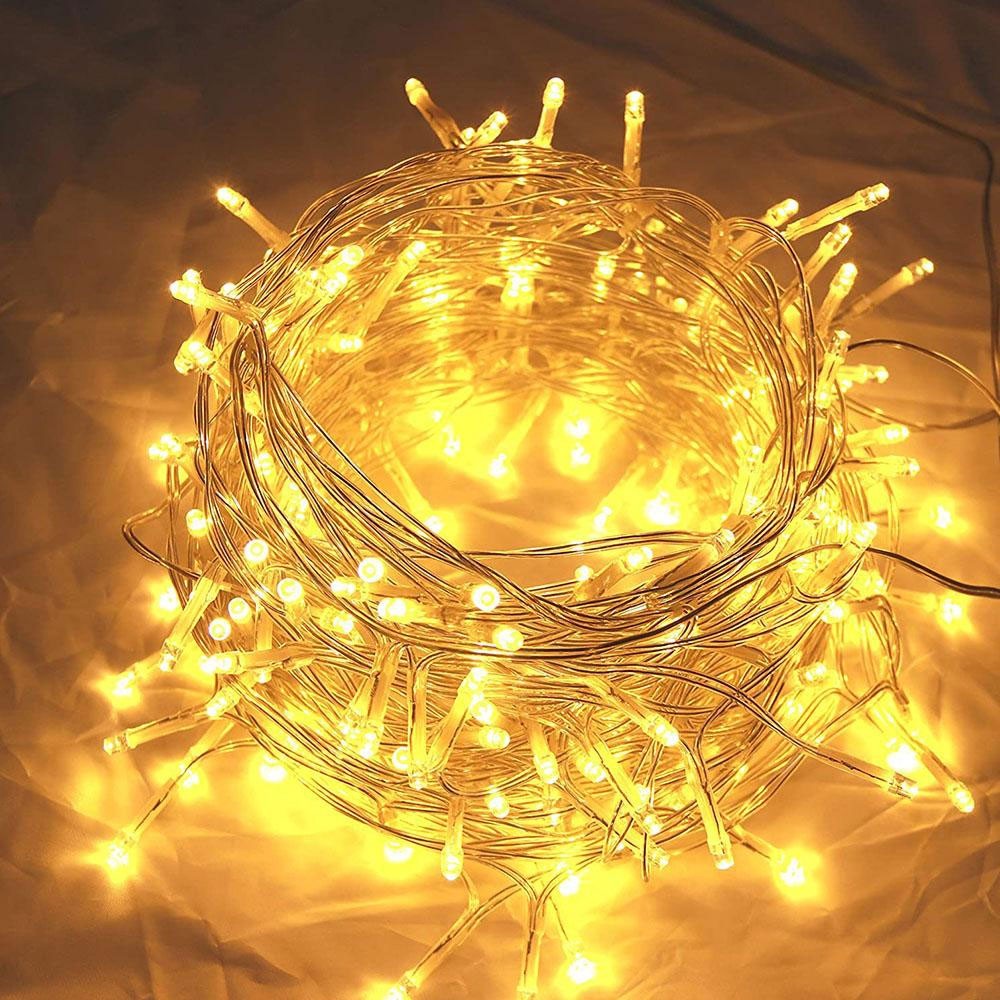 Instalatie Craciun Tip Turturi, IP44, 25 m, 715 Led-uri, Alb cald, 8 jocuri de lumini, 31 V