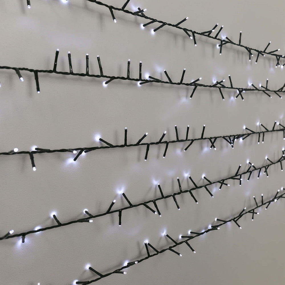 Instalatie de Craciun, Premium, Tip Liniara / Sirag, 50 m, 500 LED-uri Mari, Alb Rece