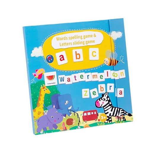 Joc Educativ Alfabet Englez, Carte Magnetica Montessori, Recunoastere Litere si Formare Cuvinte, Copii 3+ Ani, 27x26.2x1.5 cm, Multicolor