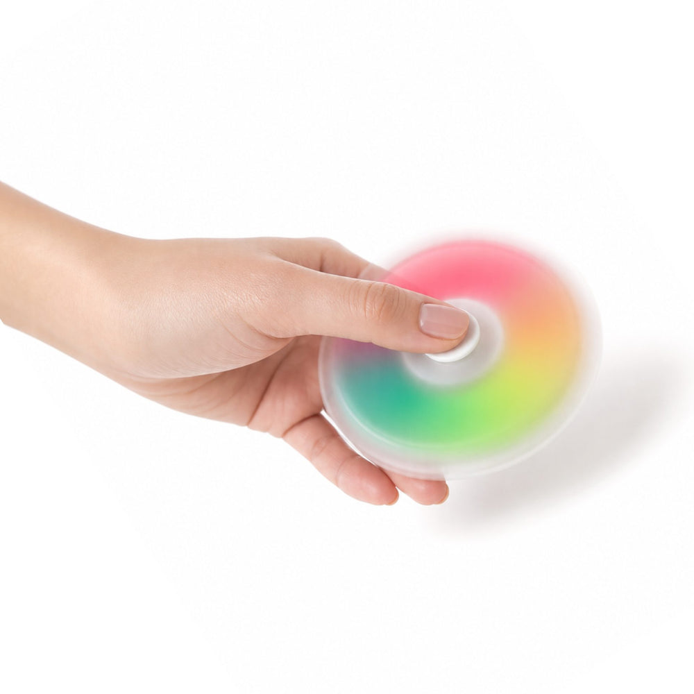 Jucarie Senzoriala Antistres Tip Spinner, Model Simple Dimple, cu 5 Bule Pop It, cu Snur de Prindere, pentru Relaxare si Stimulare Senzoriala, Multicolor