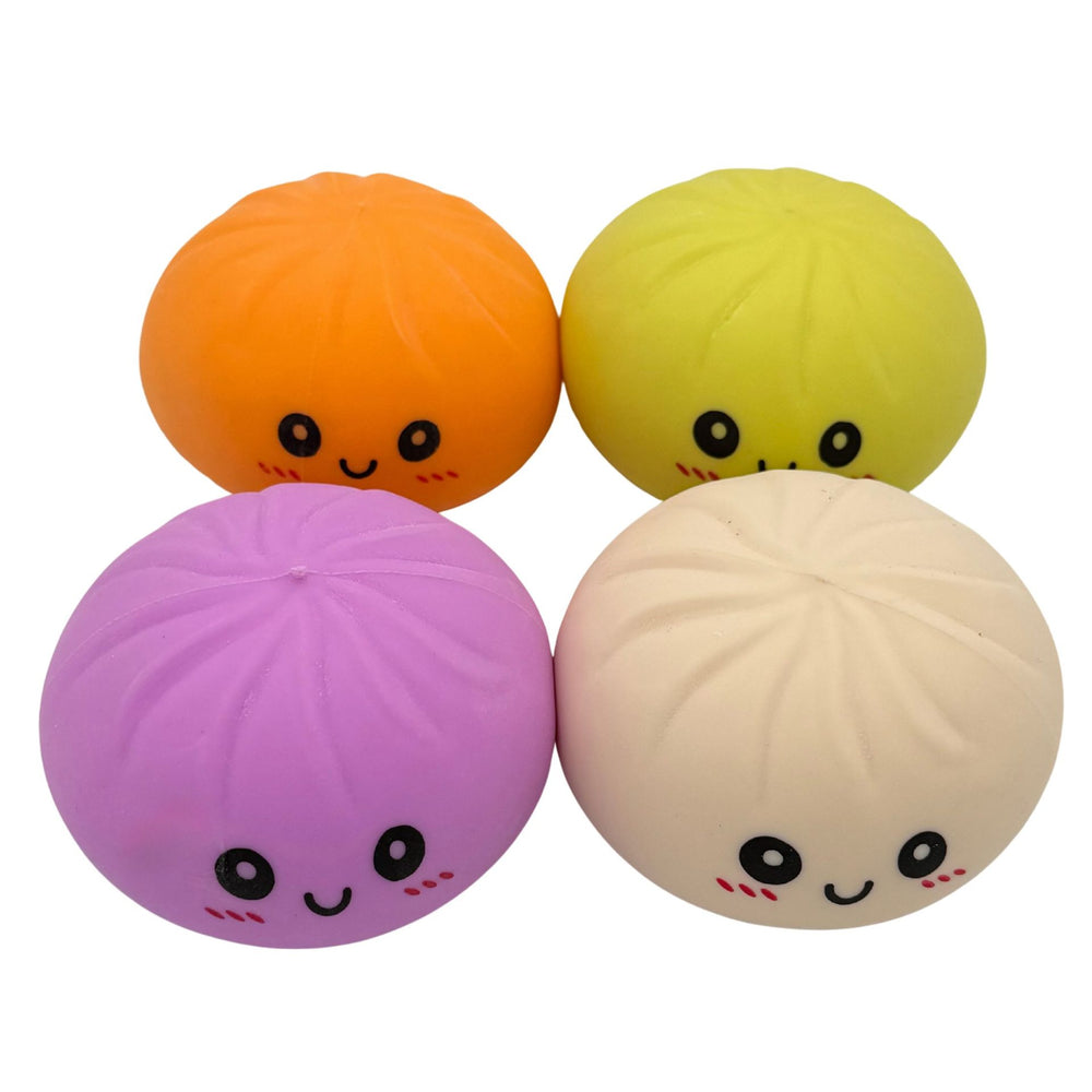 Jucarie Squishy Dumpling Antistres, Model Fata Zimbitoare, Jucarie Senzoriala cu Revenire Lenta, pentru Copii si adulti, Relaxare si Eliberare Anxietate, 8.5 cm, 95 g, Culoare Aleatorie