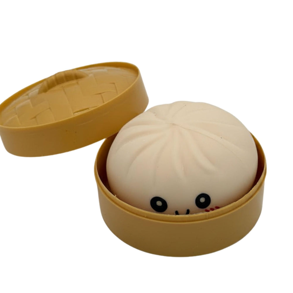 Jucarie Squishy Dumpling Antistres, Model Fata Zimbitoare, Jucarie Senzoriala cu Revenire Lenta, pentru Copii si adulti, Relaxare si Eliberare Anxietate, 8.5 cm, 95 g, Culoare Aleatorie