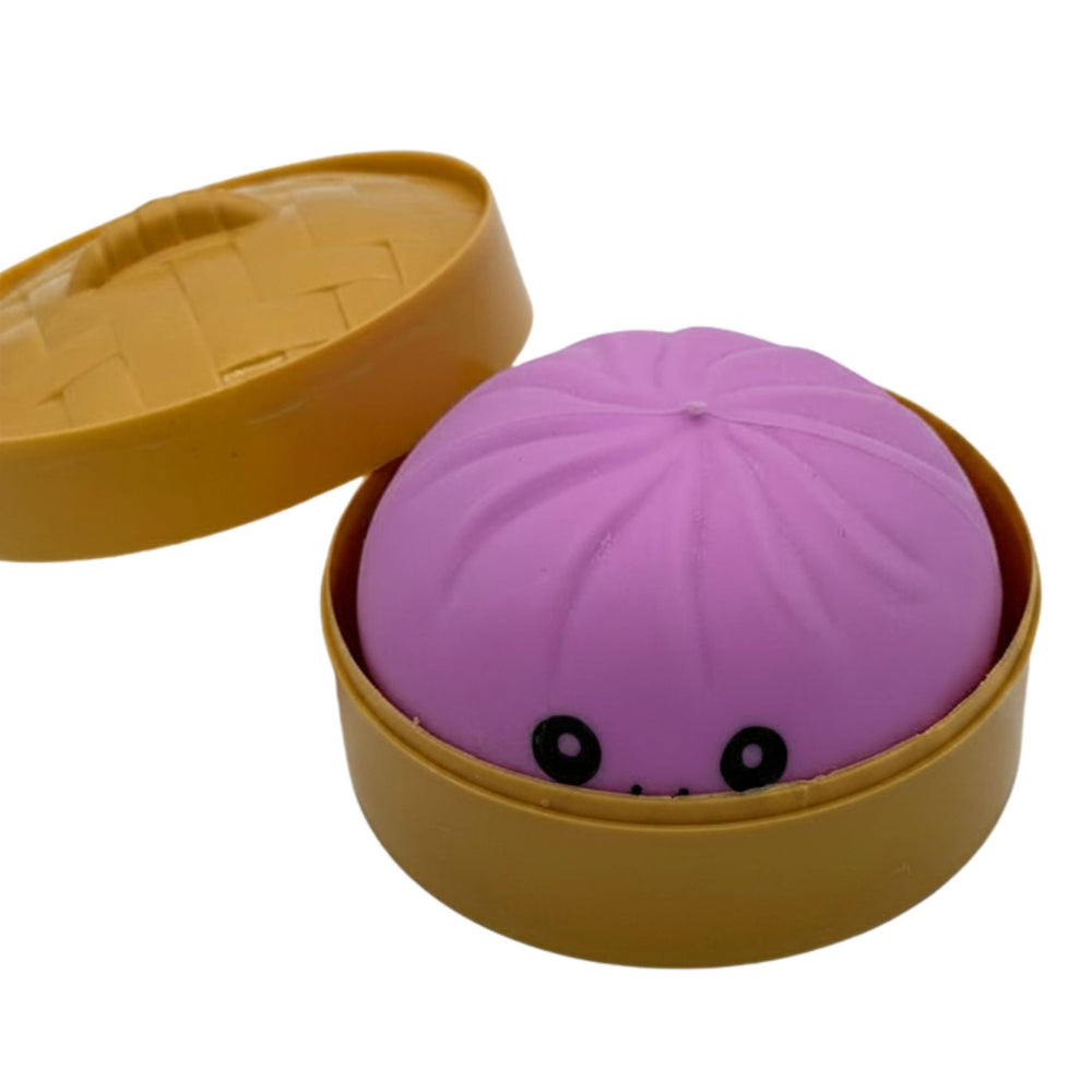 Jucarie Squishy Dumpling Antistres, Model Fata Zimbitoare, Jucarie Senzoriala cu Revenire Lenta, pentru Copii si adulti, Relaxare si Eliberare Anxietate, 8.5 cm, 95 g, Culoare Aleatorie