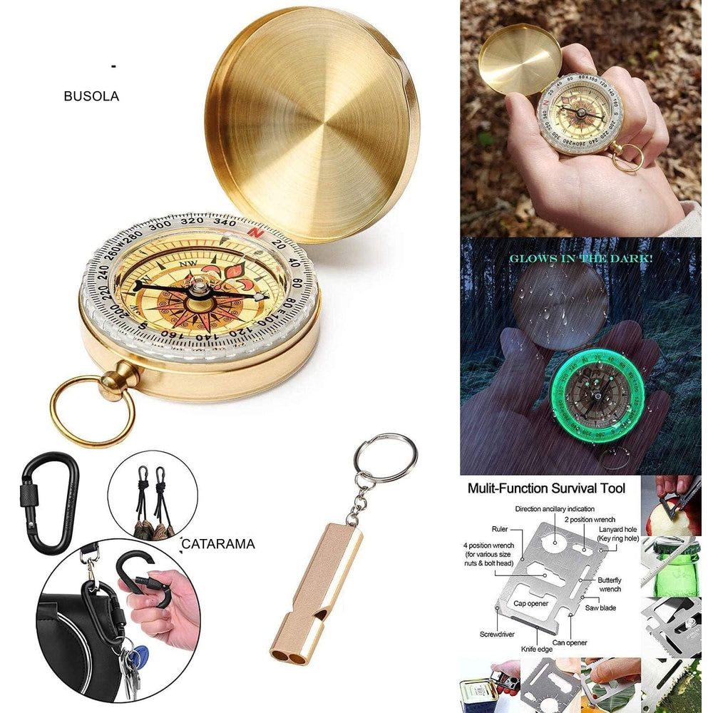Kit de Supraviețuire Multifuncțional, Set cu 40 de Instrumente și Accesorii, Echipament pentru Prim Ajutor, Drumeții, Camping și Activități în Aer Liber, Depozitare Compactă, Negru