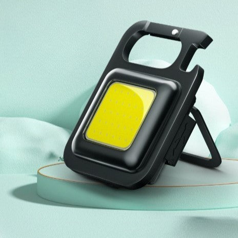 Lanterna de buzunar tip breloc, 30 LED-uri, incarcare prin usb Type C, pentru exterior, camping, alpinism, ciclism