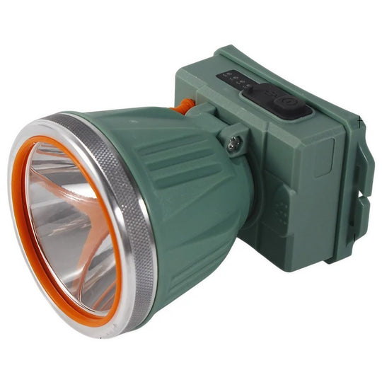Lanterna LED de Montat pe Cap, cu Raza Lunga de Zoom, Reincarcabila USB, Far Telescopic, Rezistent la Apa, Reglabil, pentru Pescuit in Aer Liber, Camping, Lumina Puternica, Lanterna, 10.5x8x6.5 cm, Verde Inchis