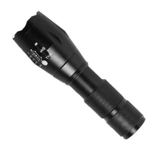 Lanterna Power Bank LED, Incarcare USB, Raza 300m, 5W, Model T9 Telescopic 14.7 -15.7 cm, Functie Zoom si Incarcare Telefon, Negru