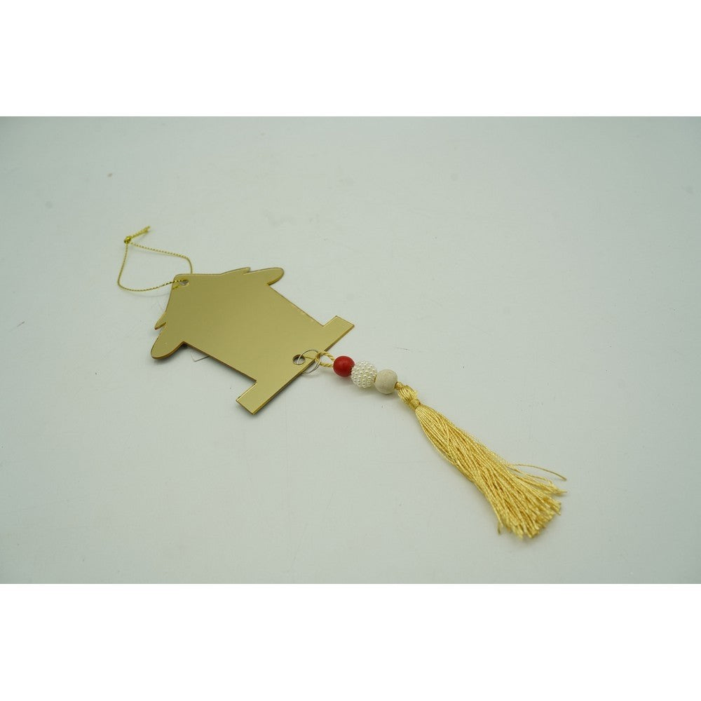Ornament brad, Brad, Auriu, Lucios, 8*25CM, Acril, Interior/ Exterior