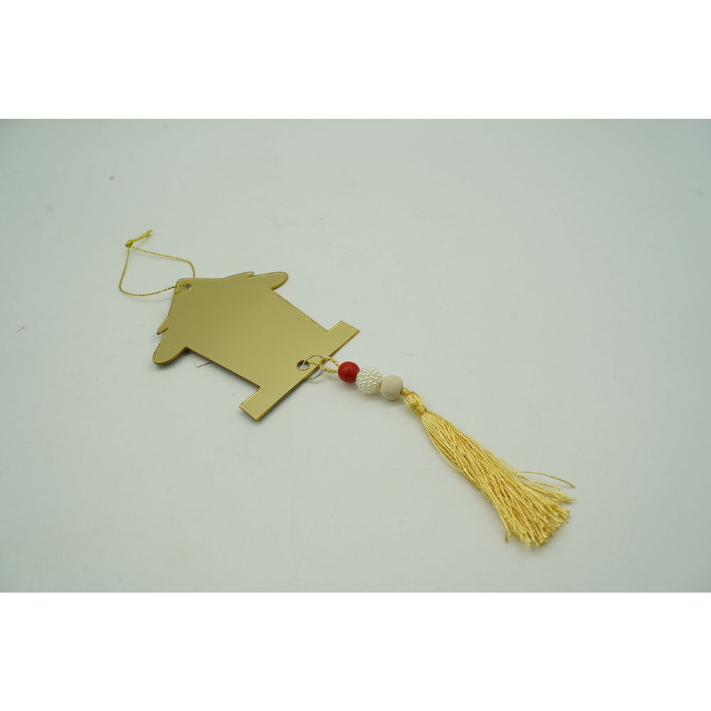 Ornament brad, Brad, Auriu, Lucios, 8*25CM, Acril, Interior/ Exterior