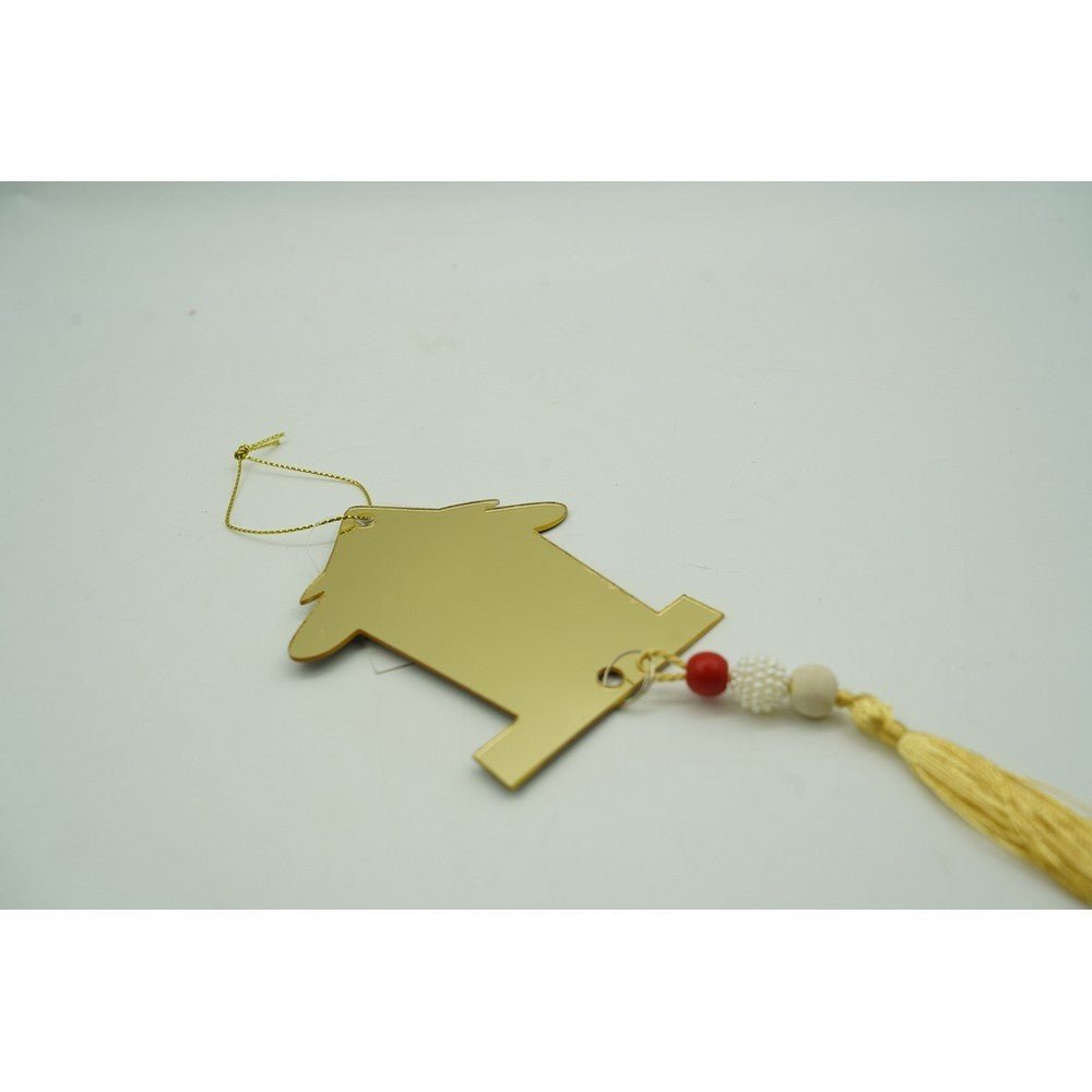 Ornament brad, Brad, Auriu, Lucios, 8*25CM, Acril, Interior/ Exterior