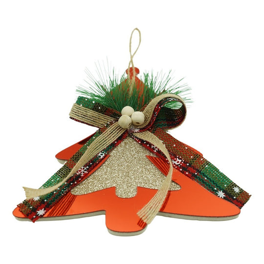 Ornament brad, Brad, Rosu, Lucios, 14*16CM, Acril, Interior/ Exterior