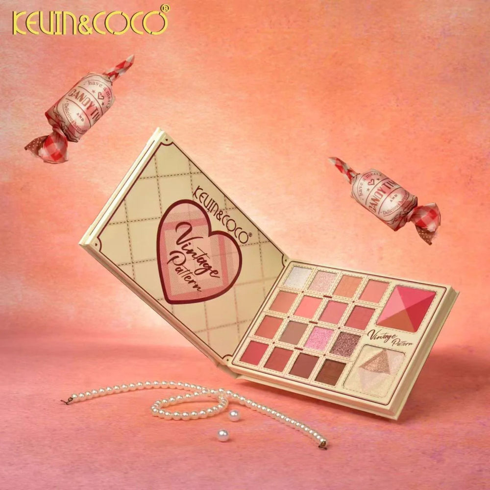 Paleta Machiaj Profesionala, Kevin&Coco, 60 Nuante Pigmentate, Fard Pleoape Mate si Sidefate, Multicolor