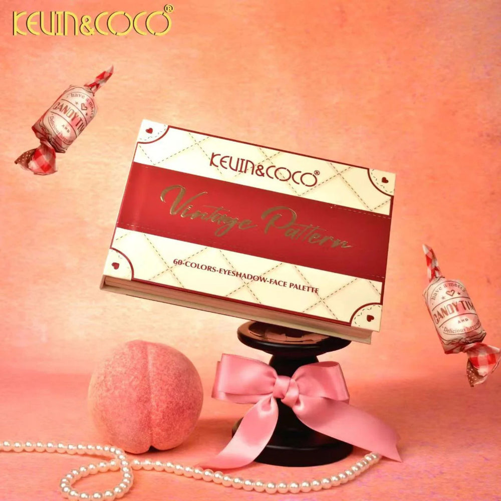 Paleta Machiaj Profesionala, Kevin&Coco, 60 Nuante Pigmentate, Fard Pleoape Mate si Sidefate, Multicolor