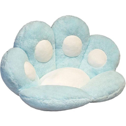 Perna Decorativa, Model Laba de Pisica, din Plus, pentru Scaun/Canapea/Podea, 80 x 70 cm, Albastru Deschis