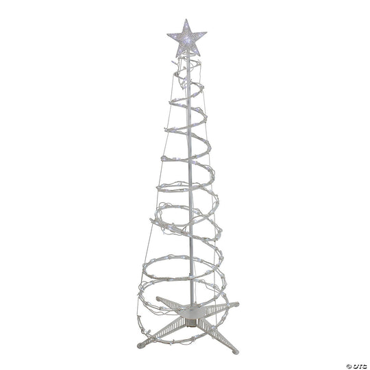 Pom spiralat cu leduri, 135 Led, 1.8 M