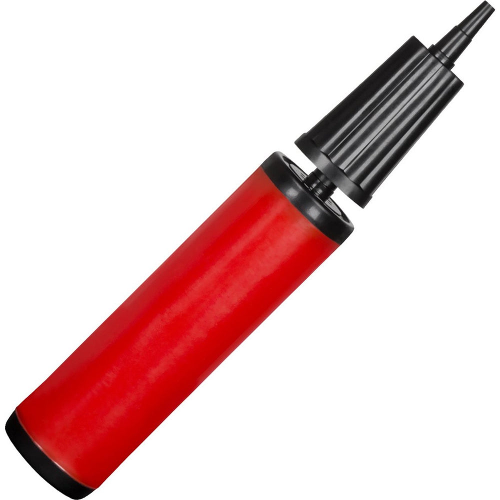 Pompa de Umflat Baloane, din Plastic, Manuala, 27 x 4.5 cm, Rosu