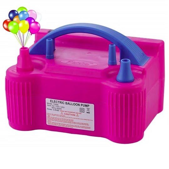 Pompa Electrica de Umflat Baloane, cu Doua Iesiri, 220V, Putere 600W, Accesorii petrecere, Mov
