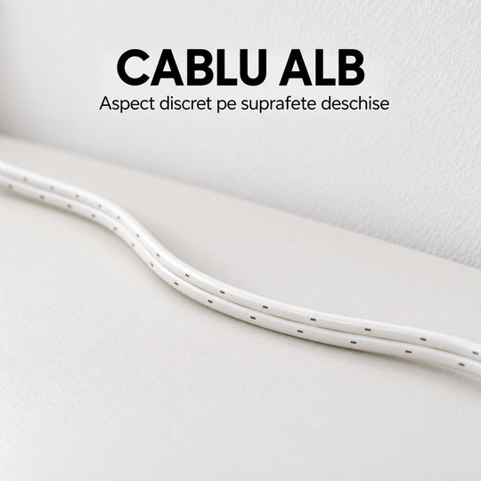 Prelungitor pentru Instalatii de Craciun, Interconectabil, 5 m, Alb