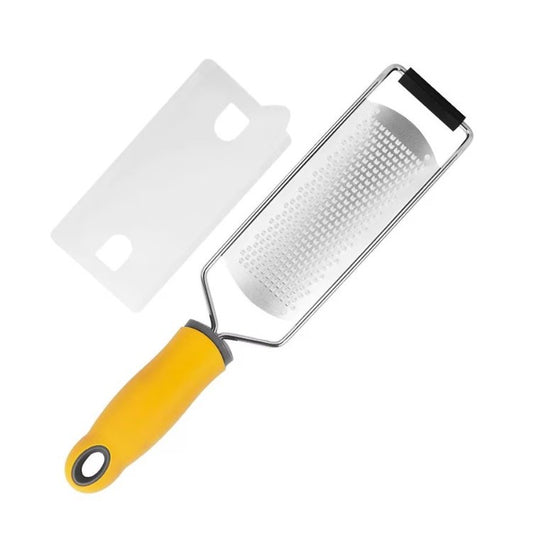 Razatoare manuala, perie inclusa, Inox, usor de utilizat, 31x6.7 cm, Galben