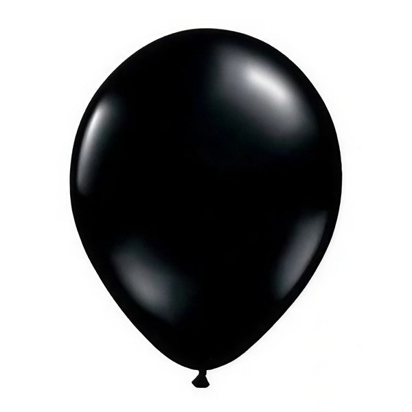 Set 10 Baloane din Latex, Model Party Confetti, 5 x Confetti, 5 x Negru, 25 cm, 2.2g