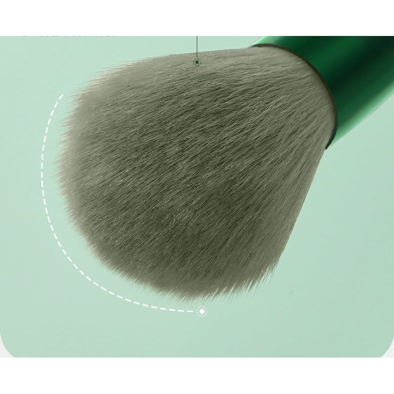 Set 13 pensule pentru machiaj, super soft, makeup profesional/incepatori, verde