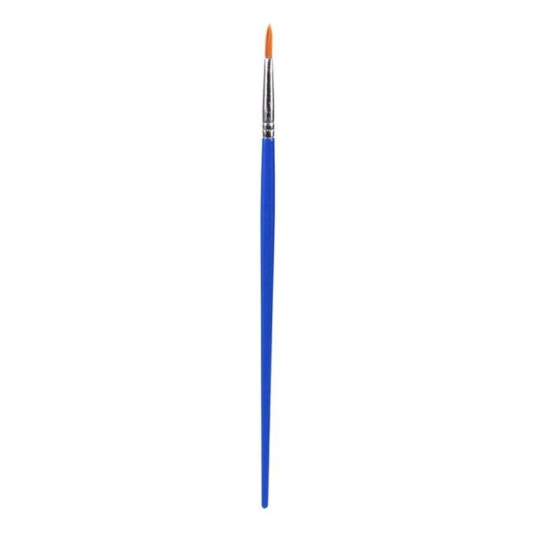 Set 5 Pensule Multifunctionale, pentru Pictura pe Fata, Varf Ascutit, 17.5 cm, Albastru