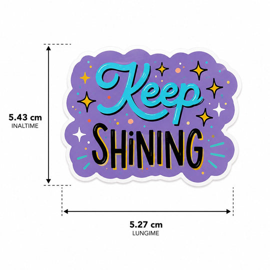 Set 50 Stickere Decorative, cu Mesaje Motivationale si Citate Inspirationale in Limba Engleza, Impermeabile, Aproximativ 5.27 x 5.43 cm, Multicolor