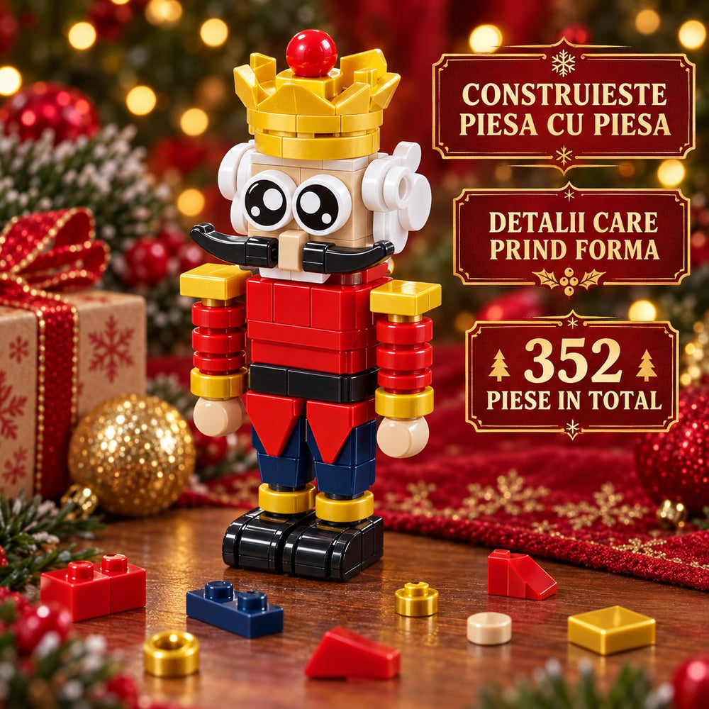 Set de Constructie, Tematica de Craciun 10 in 1, 352 Piese, 10 Modele, Varsta 6+ Ani, 9.5 x 7.1 x 10.6 cm, Multicolor