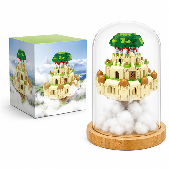 Set de Construit in Sticla, Model 1, Jucarie Tip Blocuri din Plastic, Decoratiune DIY pentru Asamblare, Dimensiune 18.5 x 14.5 cm, Varsta 14 Ani+, Multicolor