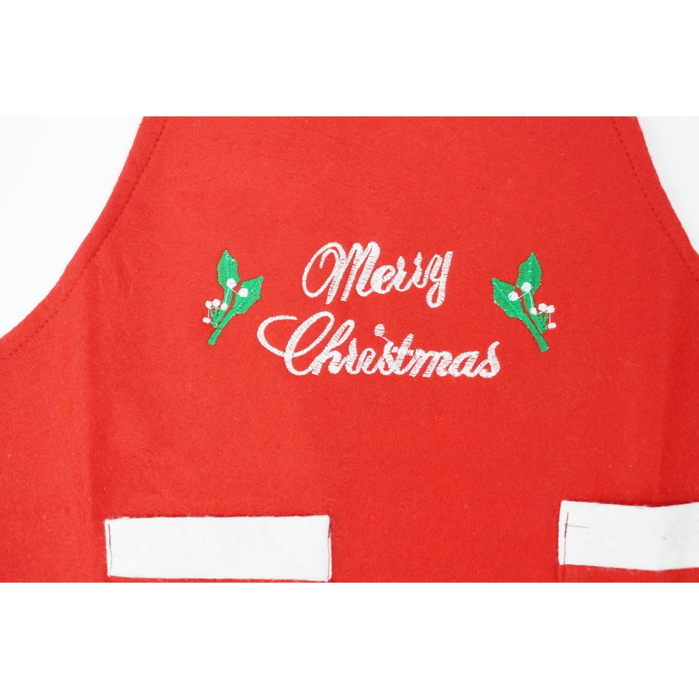 Sort Craciun, cu inscriptie Marry Christmas, rosu, pentru adulti, poliester
