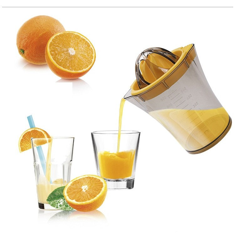 Storcator manual citricie, cu recipient de 600 ml, 15x8.5x13.5 cm, material ABS, Transparent