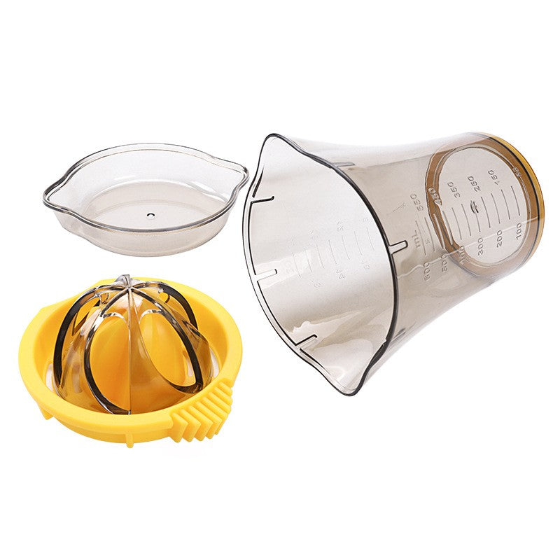 Storcator manual citricie, cu recipient de 600 ml, 15x8.5x13.5 cm, material ABS, Transparent