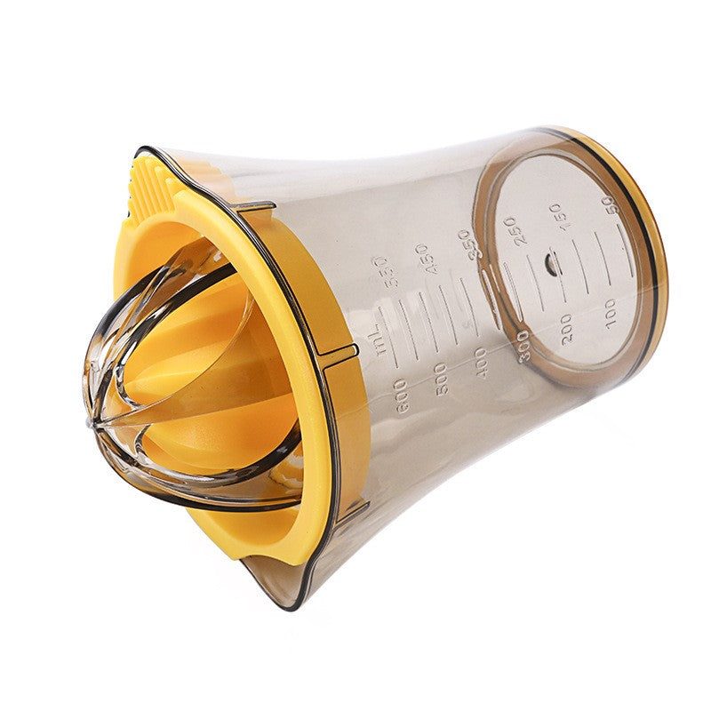 Storcator manual citricie, cu recipient de 600 ml, 15x8.5x13.5 cm, material ABS, Transparent