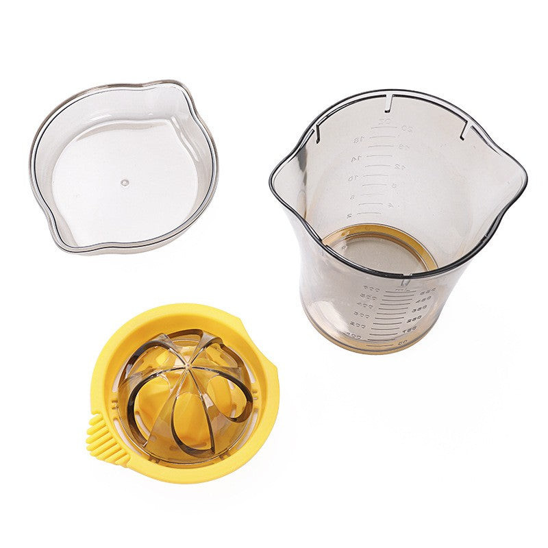 Storcator manual citricie, cu recipient de 600 ml, 15x8.5x13.5 cm, material ABS, Transparent