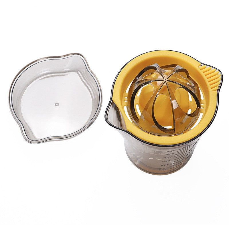 Storcator manual citricie, cu recipient de 600 ml, 15x8.5x13.5 cm, material ABS, Transparent