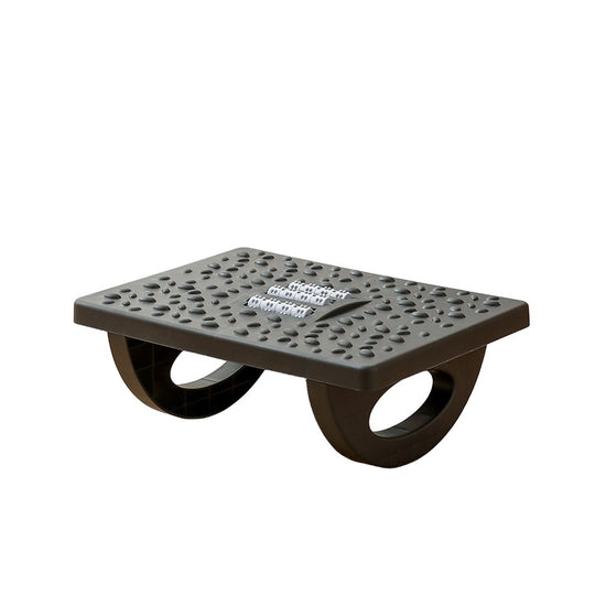Suport Ergonimic pentru Picioare, Plastic, cu Role de Masaj pentru Talpi, pentru Birou, Usor de Transportat, Detasabil, 33.5x24x12 cm, Negru