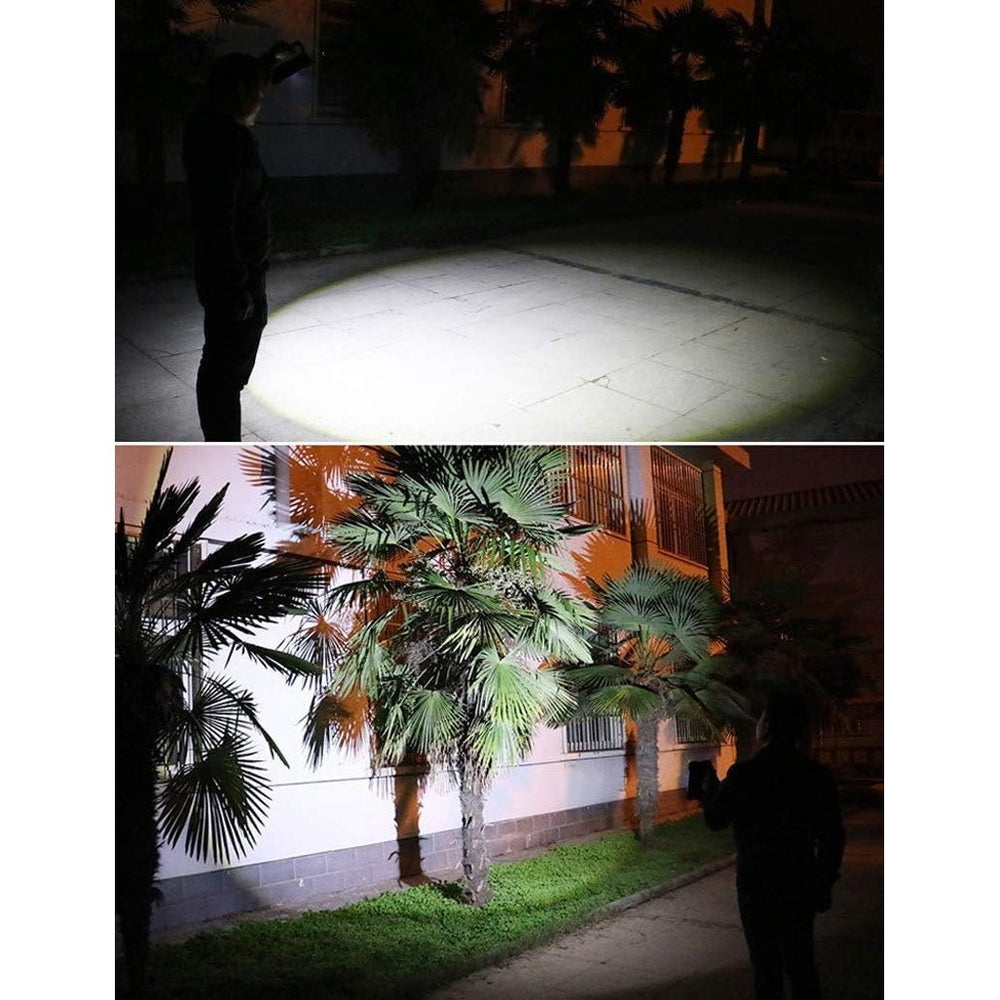 Triunghi Multifunctional de Avertizare, Lanterna LED, Impermeabil IP65, 800 lm, 2 x AA, Functie Incarcare Telefon, USB si Micro USB, COB 33, Portocaliu