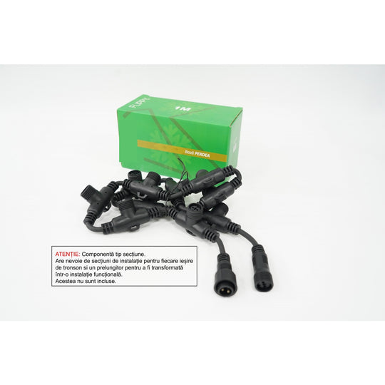 Tronson, 1 m IP65, Fir Negru