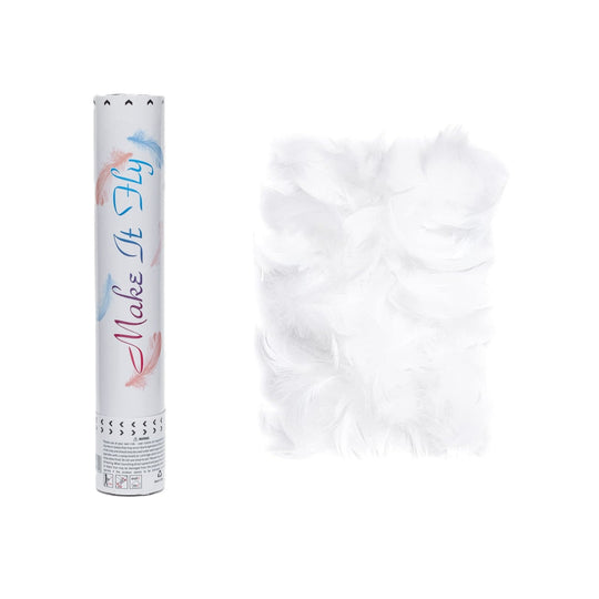 Tub de Confetti, Model Pene, 27 cm, Make It Fly, Alb