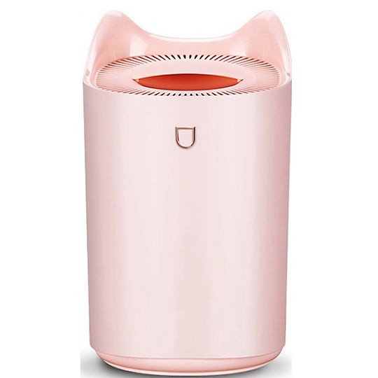 Umidificator cu duza dubla, de capacitate mare 3L, roz